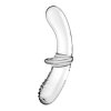Szklany dwustronny dildo Satisfyer Double Crystal 